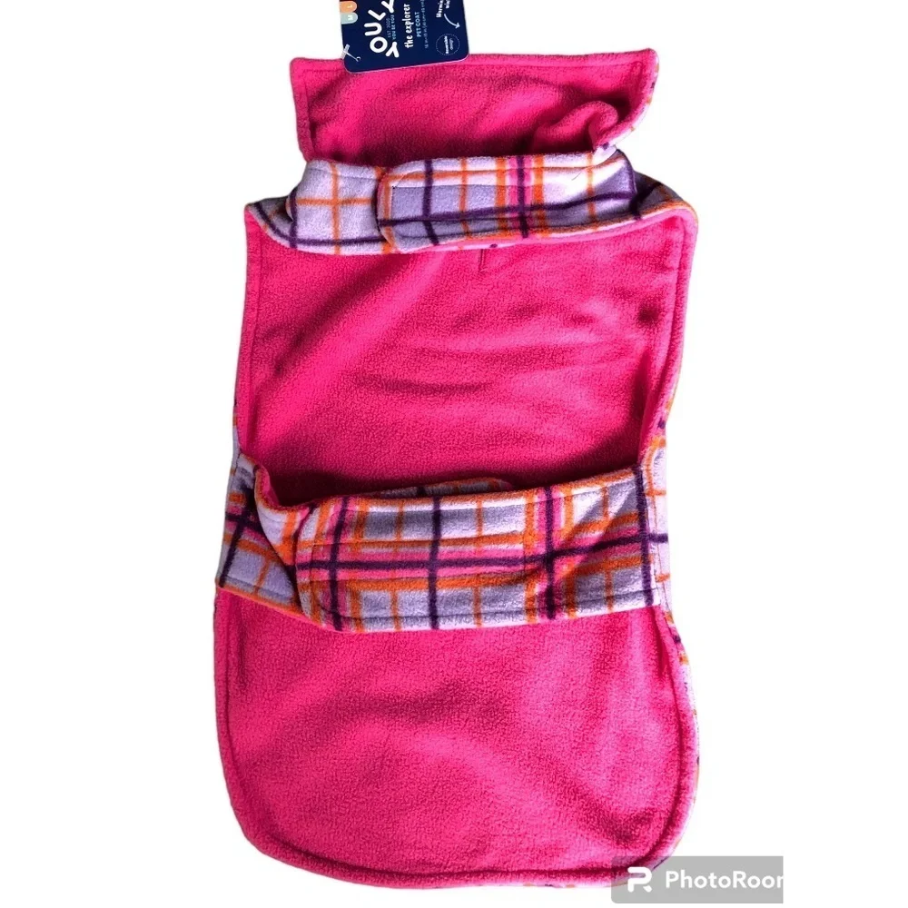 NWT Youly Reversible Plaid cozy cat coat S/M​